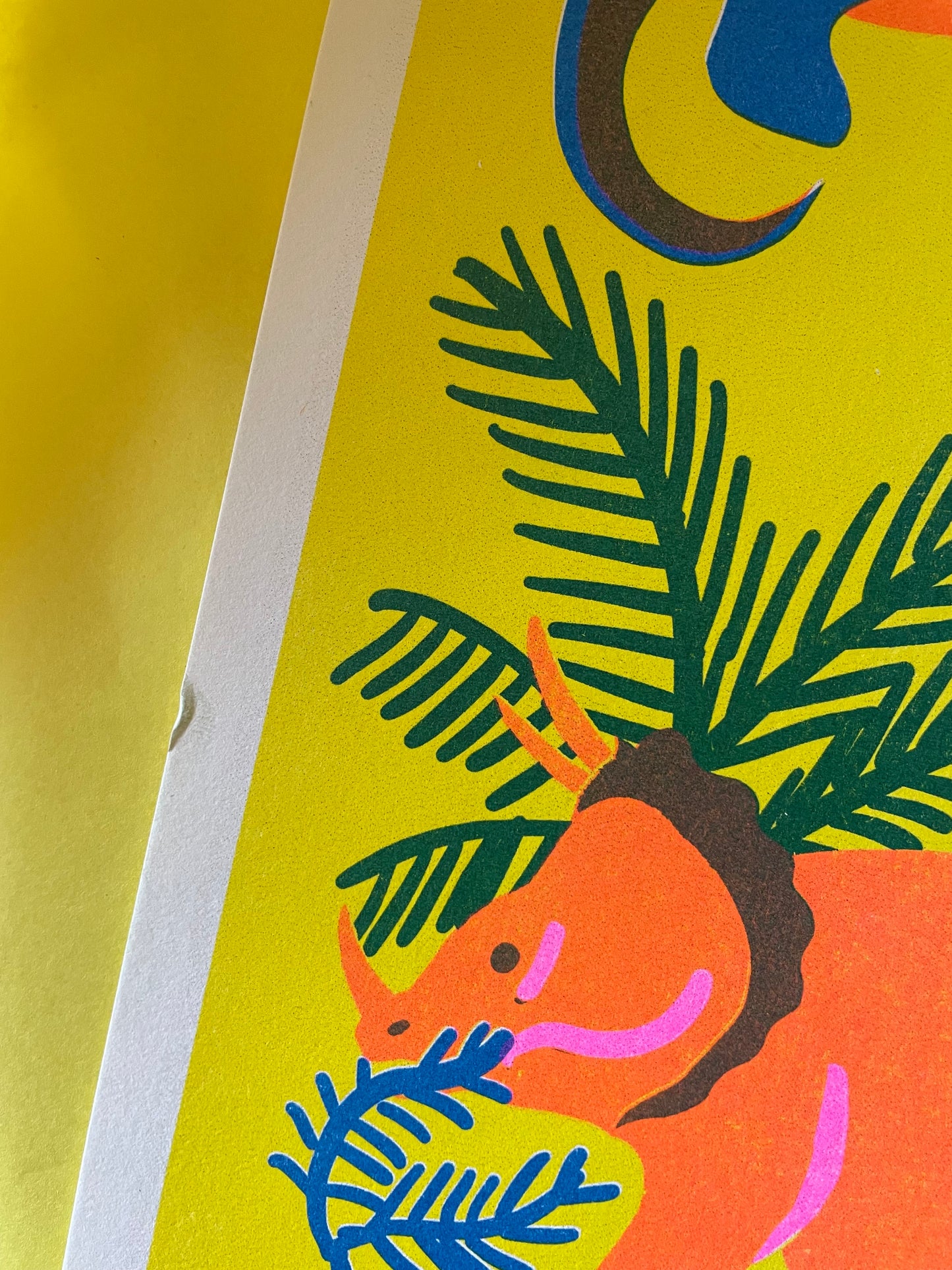Dinosaur riso print ( reduced )