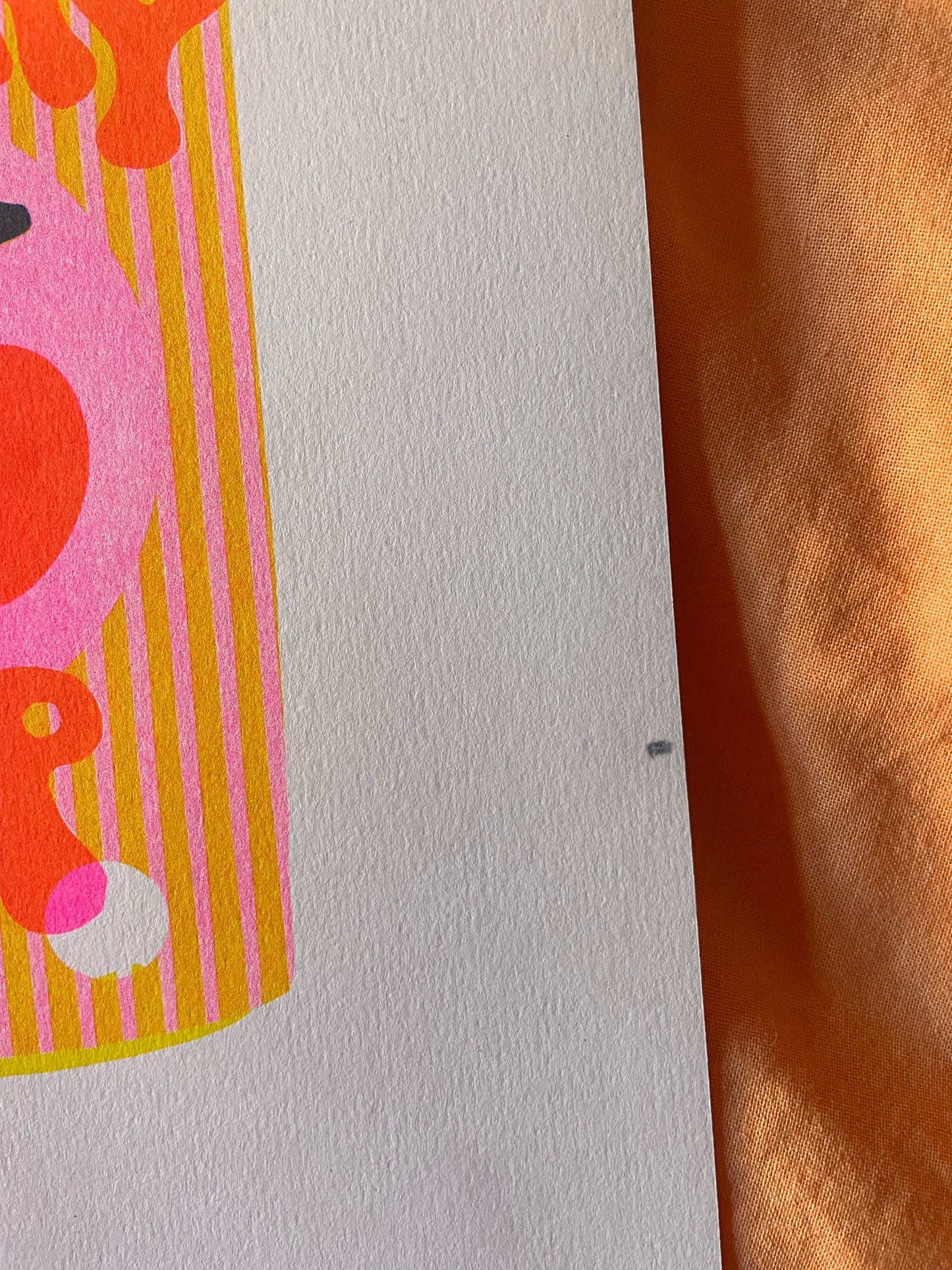 Cherry risograph print ( reduced )