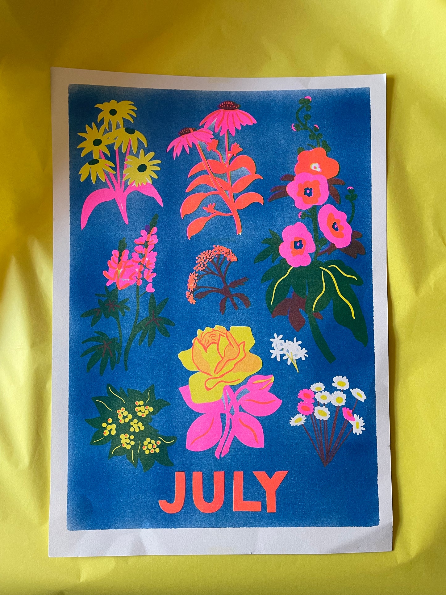 July flowers print ( reduced)