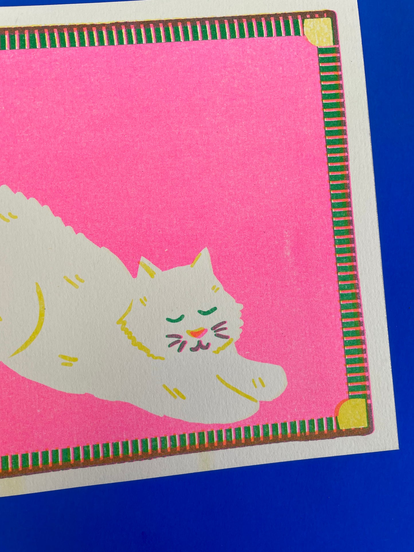 White Cat Mini Print