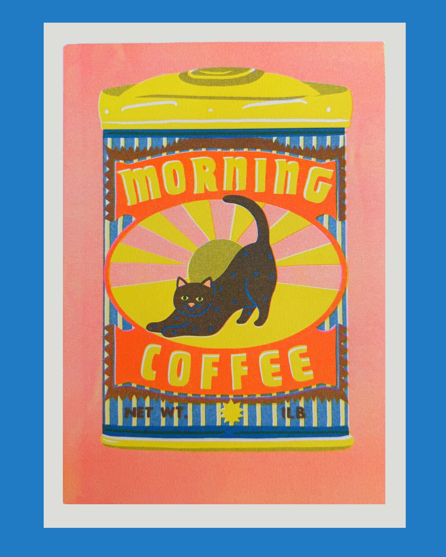Morning Coffee Riso Print – Naomi Wilkinson