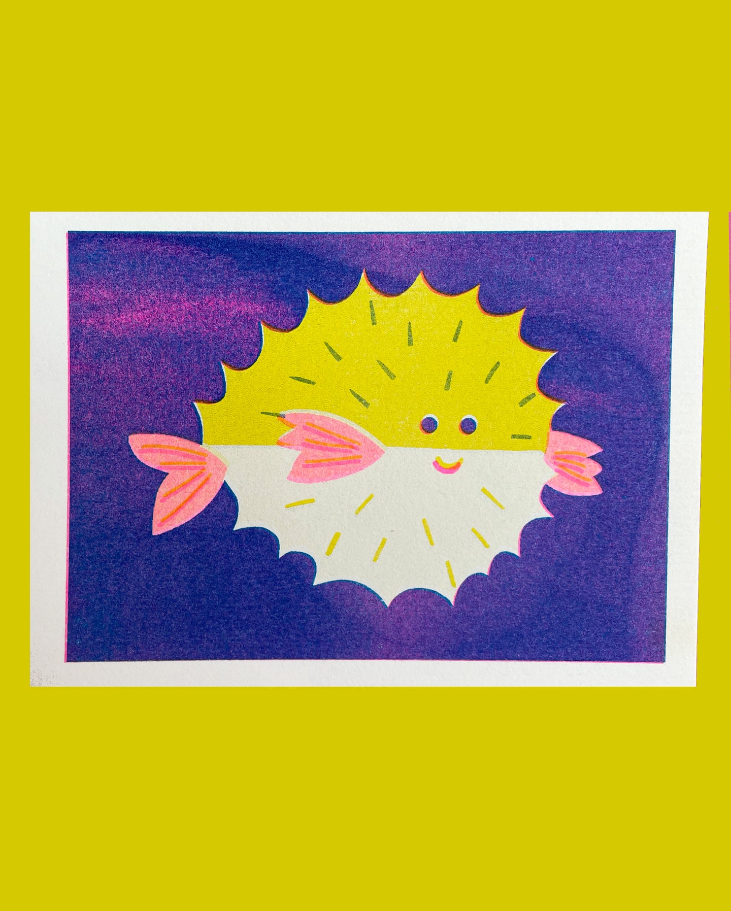 Puffer Fish Postcard