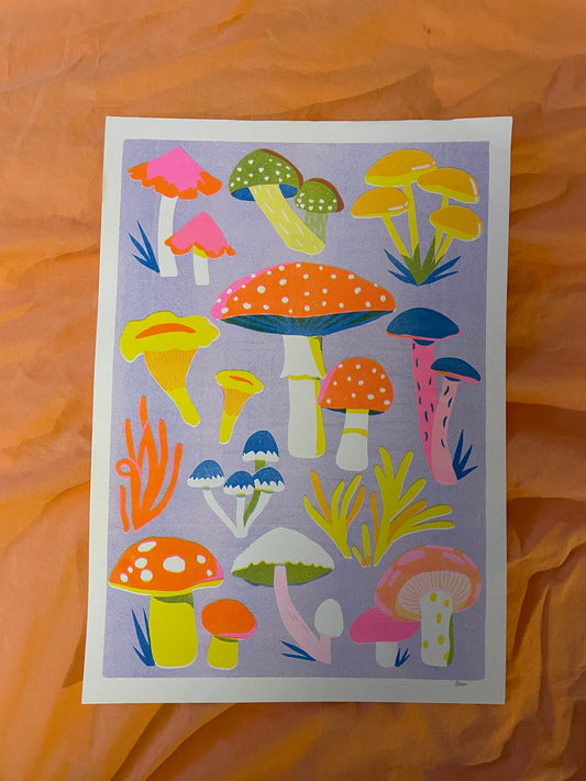 Mushroom print ( reduced)