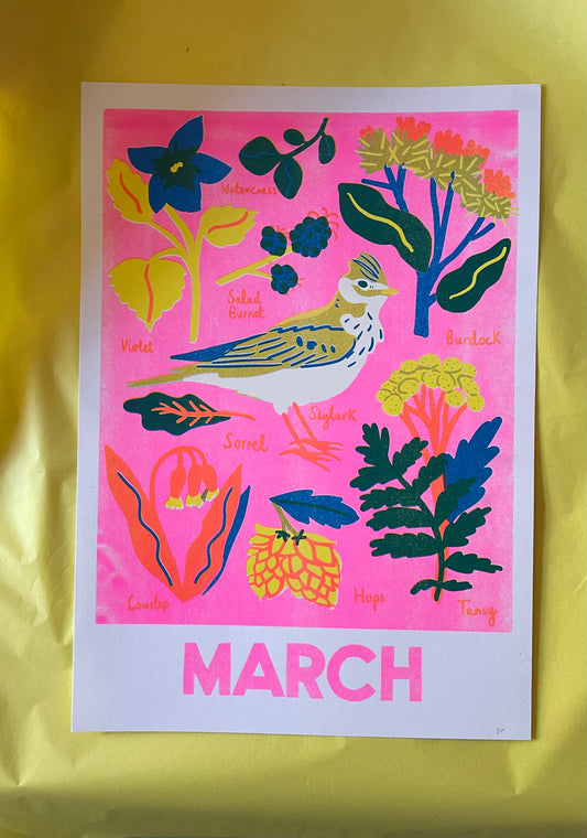 March Riso print ( reduced )