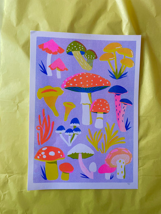 Mushroom print ( reduced)
