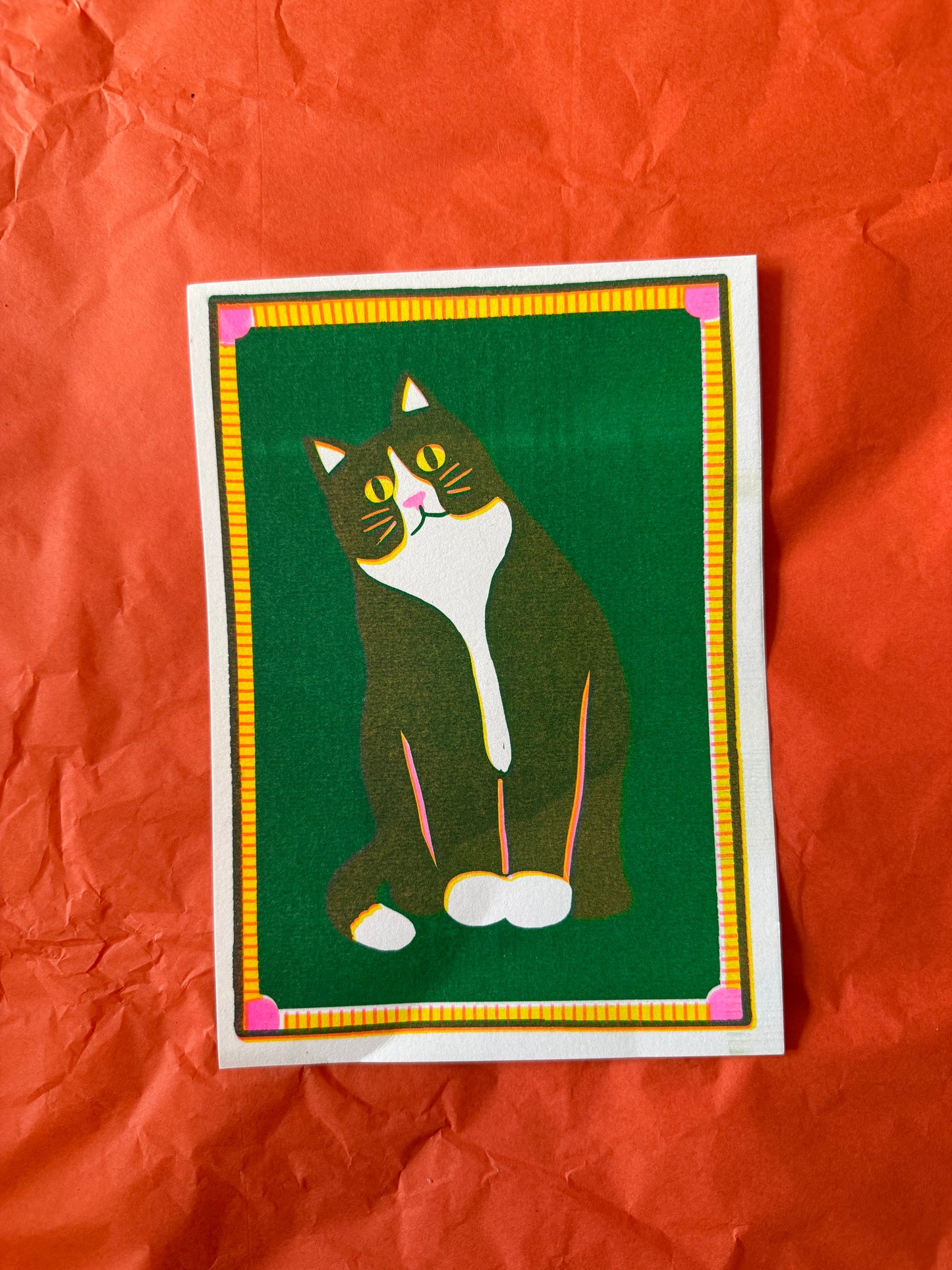 Black cat mini print reduced