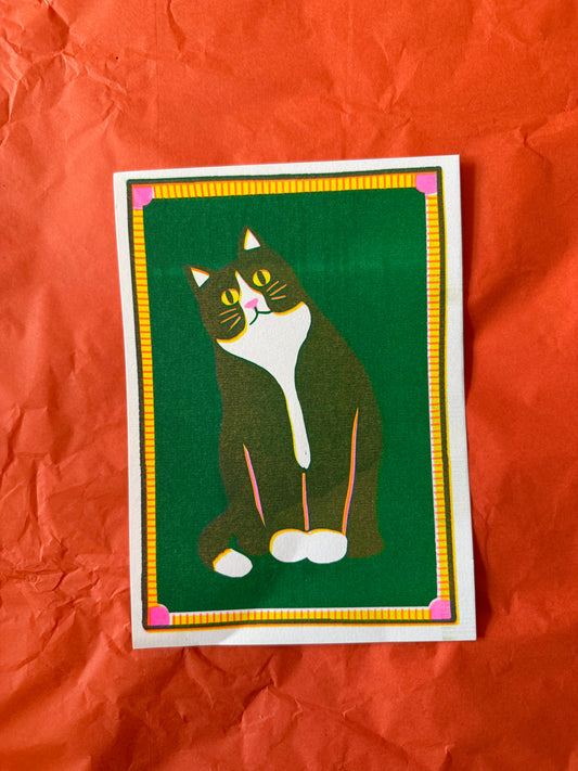 Black cat mini print reduced