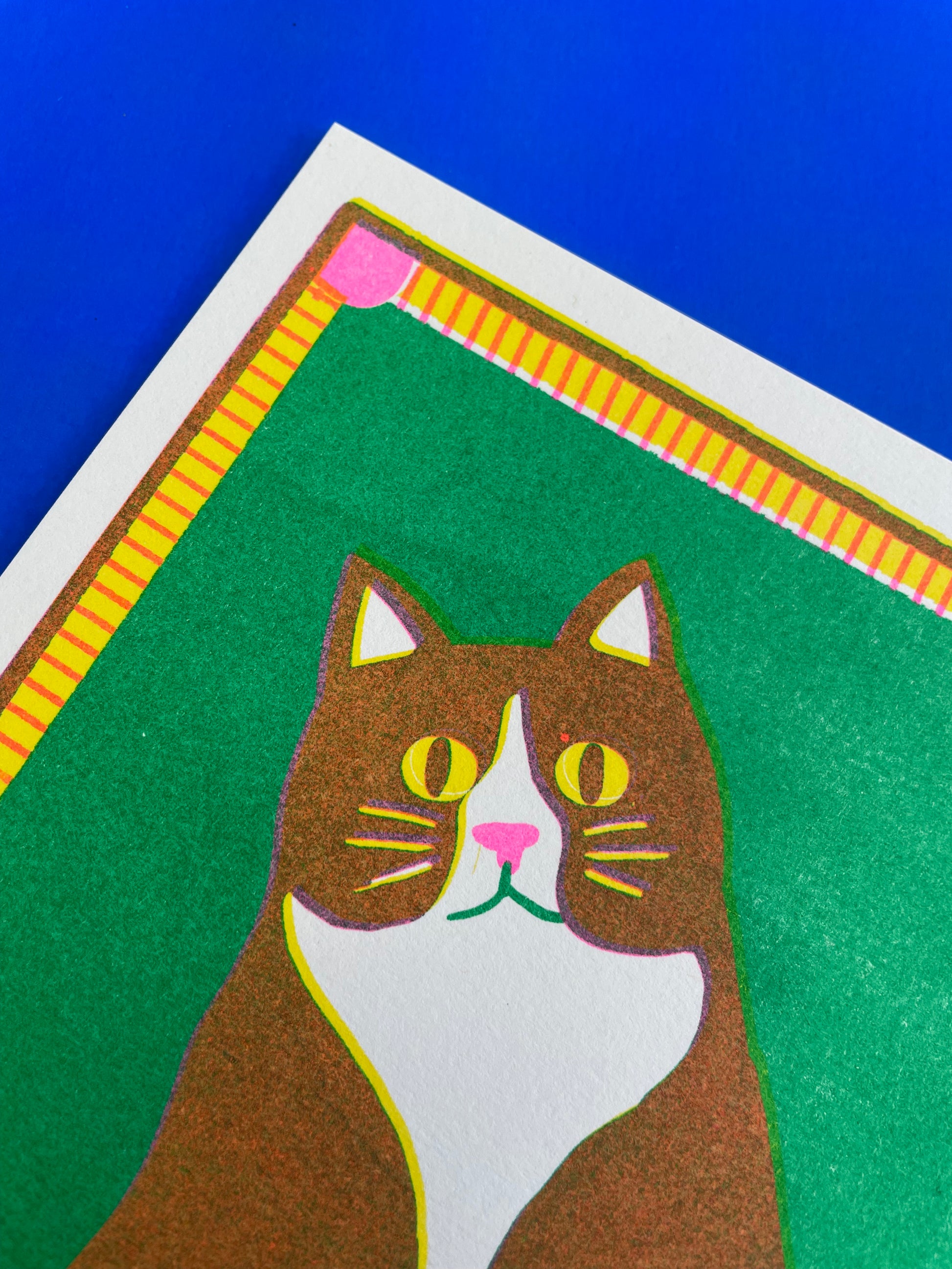 Black Cat Mini Riso Print – Naomi Wilkinson