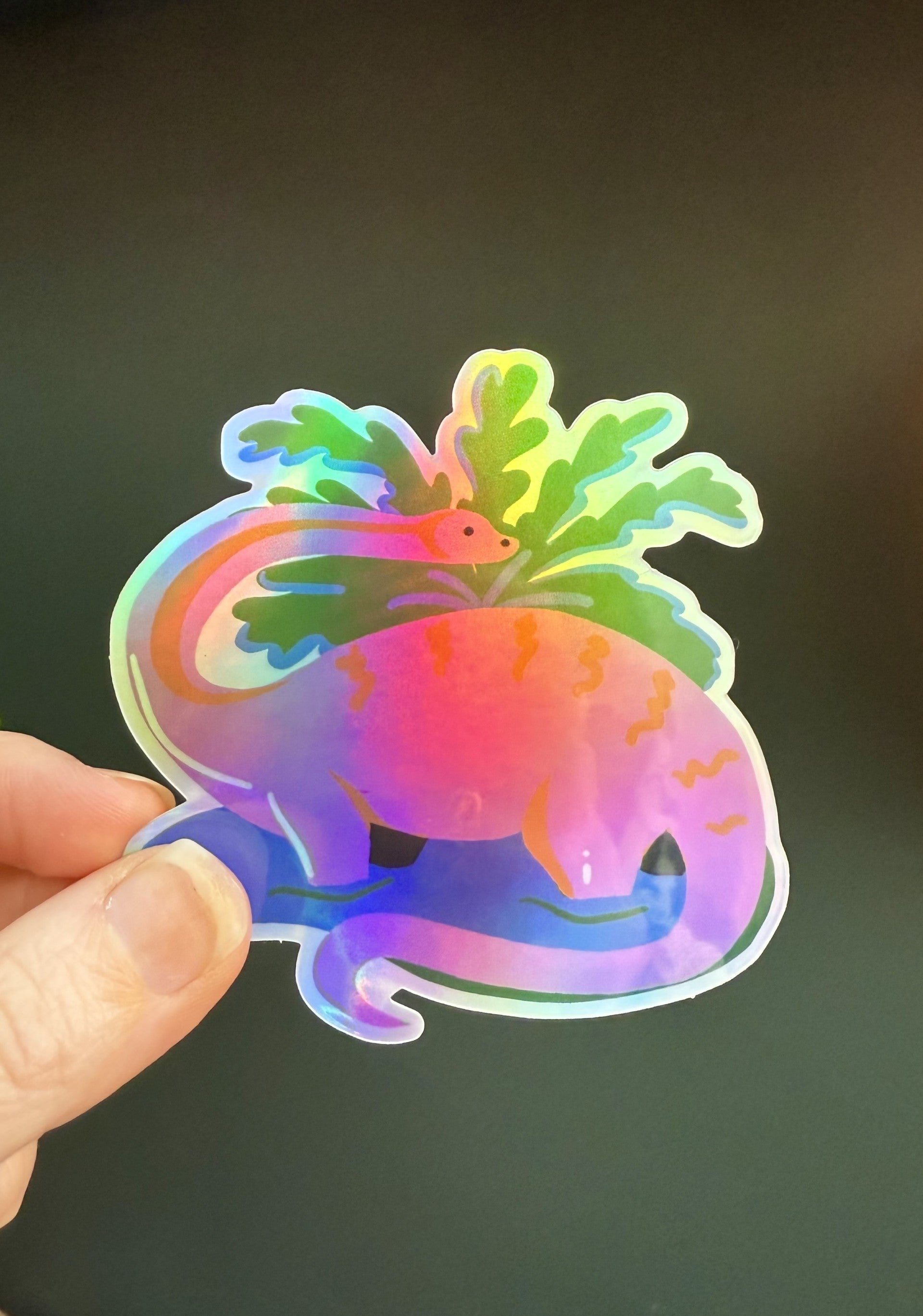 Brontosaurus Holographic Sticker – Naomi Wilkinson