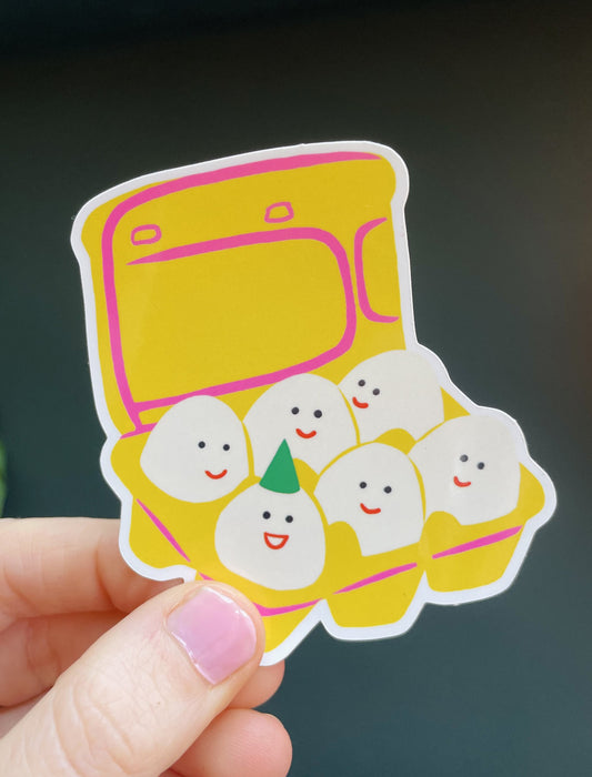 Egg Carton Vinyl Sticker