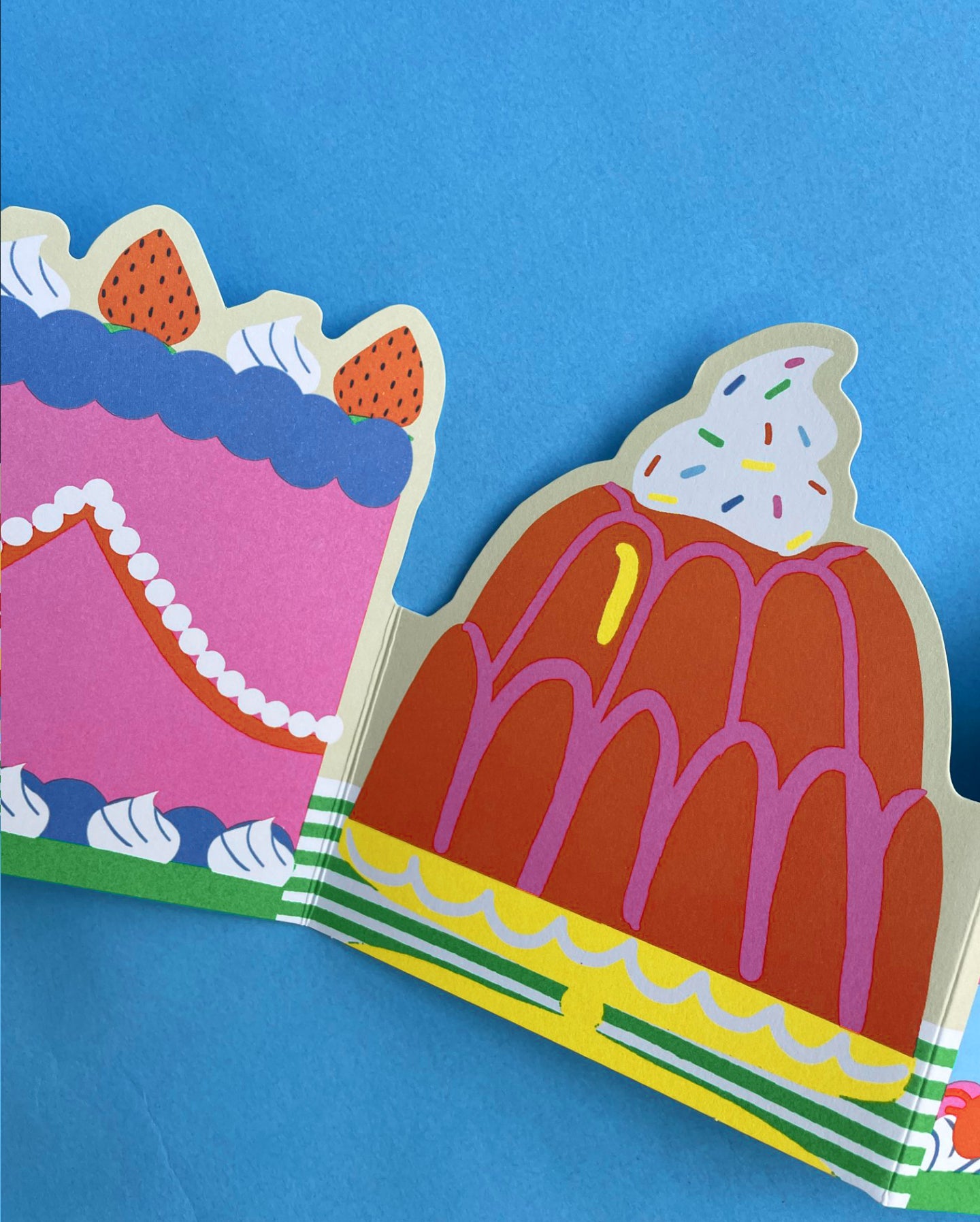 Cake and Jelly Concertina Card