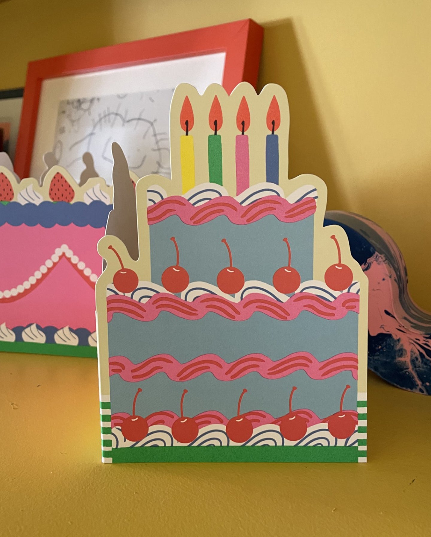 Cake and Jelly Concertina Card