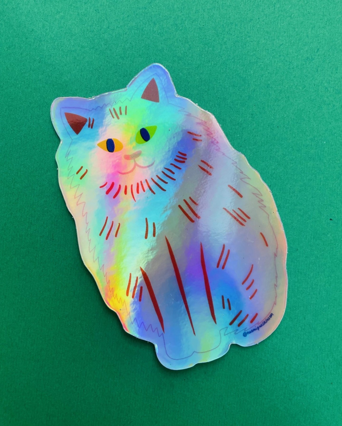 Holographic Cat Sticker