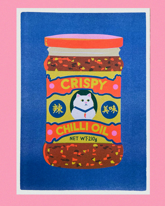 Chilli Crisp Oil Riso Print