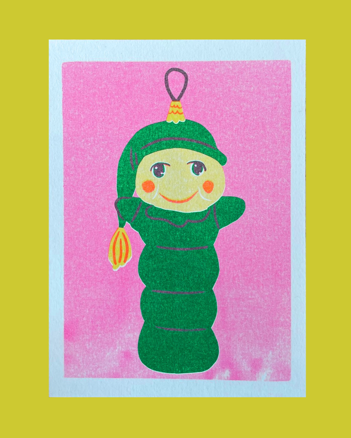 Glow Worm Postcard