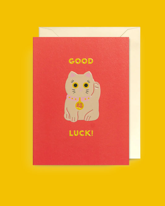 Maneki Neko Mini Good Luck Card