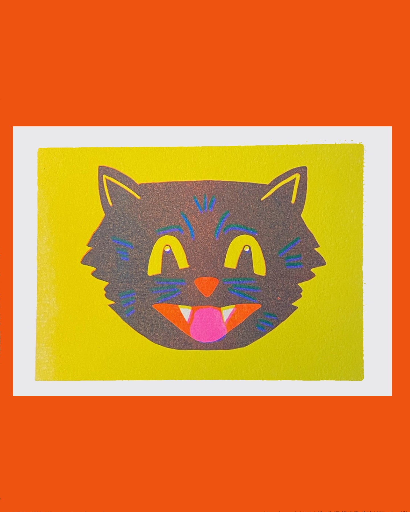 Halloween Cat Postcard