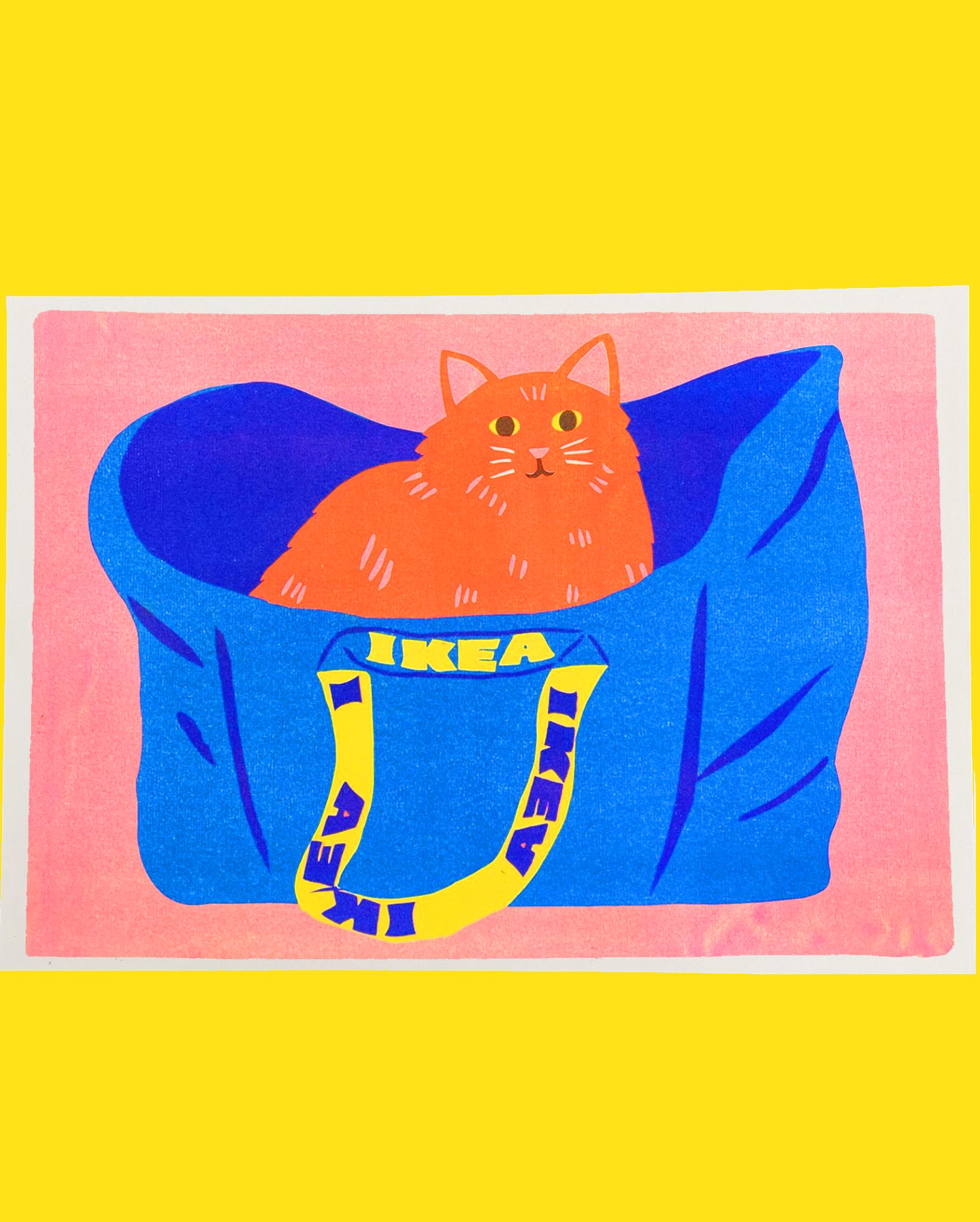 Ikea Bag Ginger Cat Print