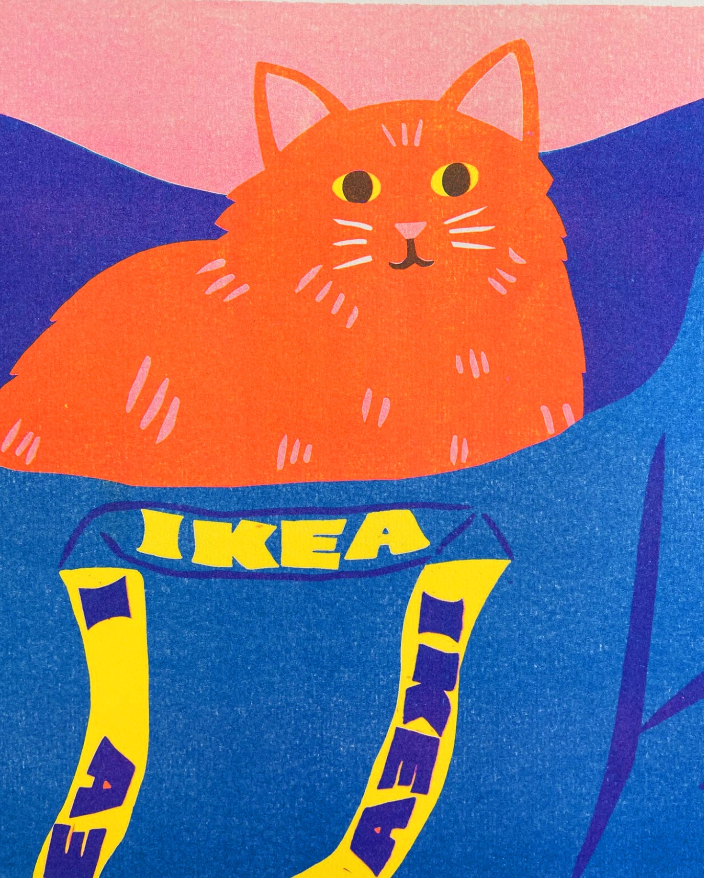 Ikea Bag Ginger Cat Print