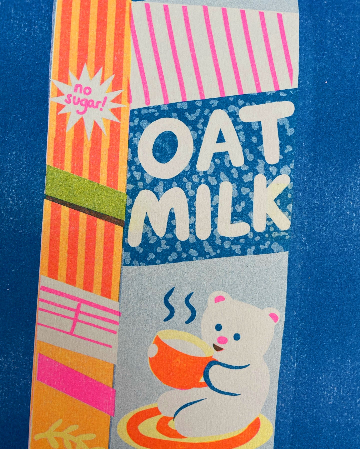 Oat Milk Riso Print