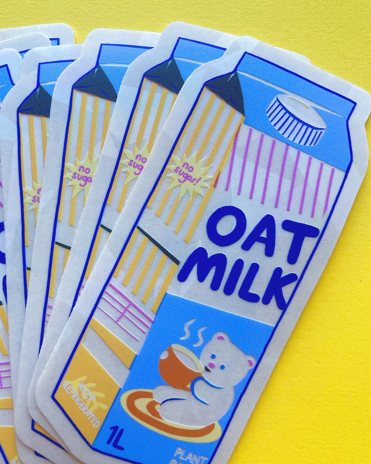 Oat Milk Suncatcher stickers