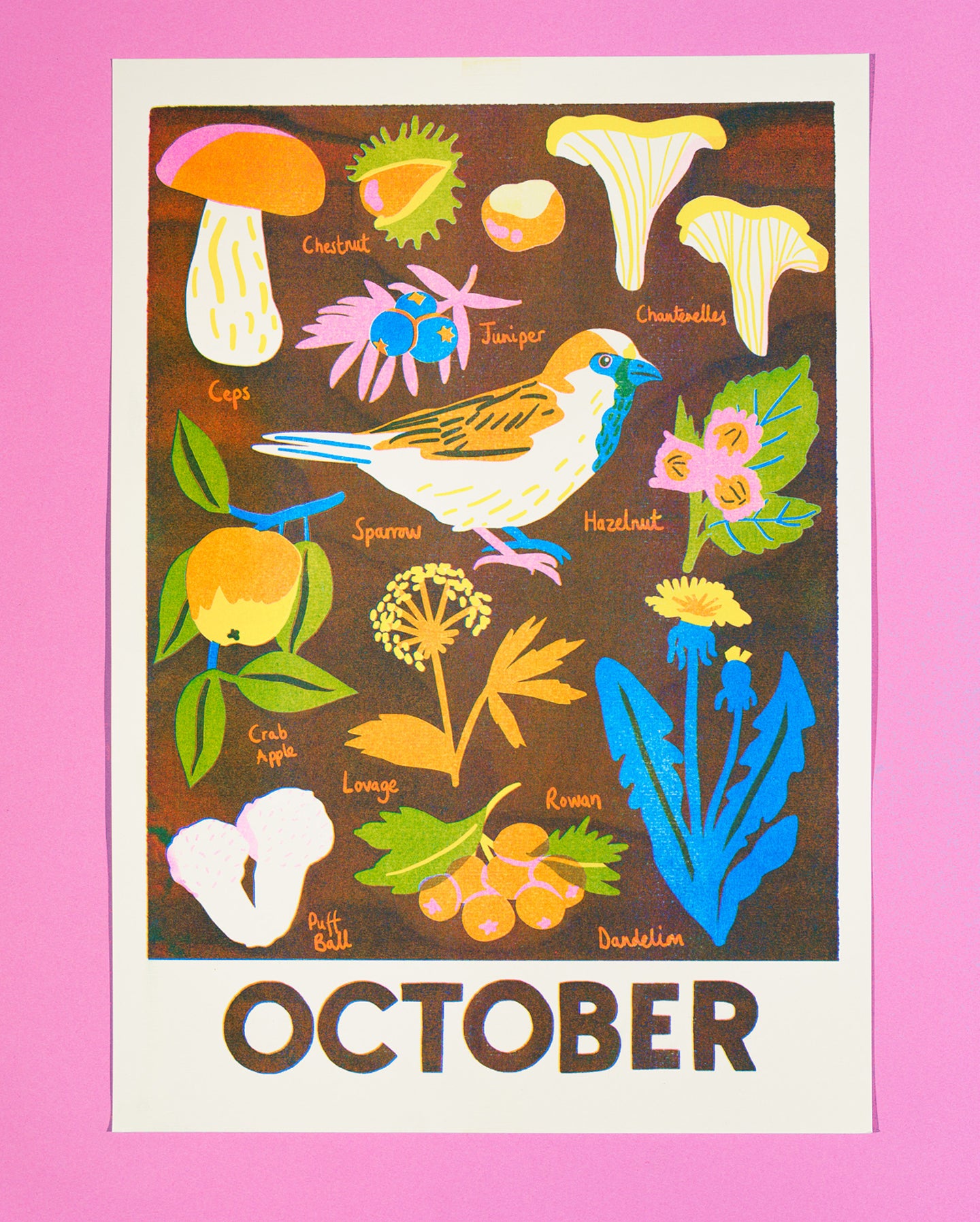 October Forage Print