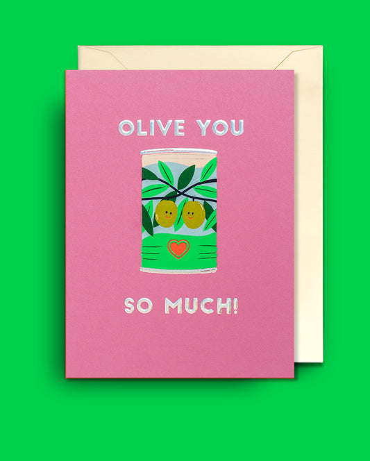 Olive You So Much Mini Card