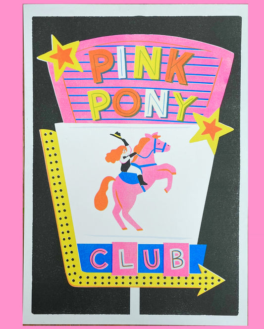 Pink Pony Club Riso Print