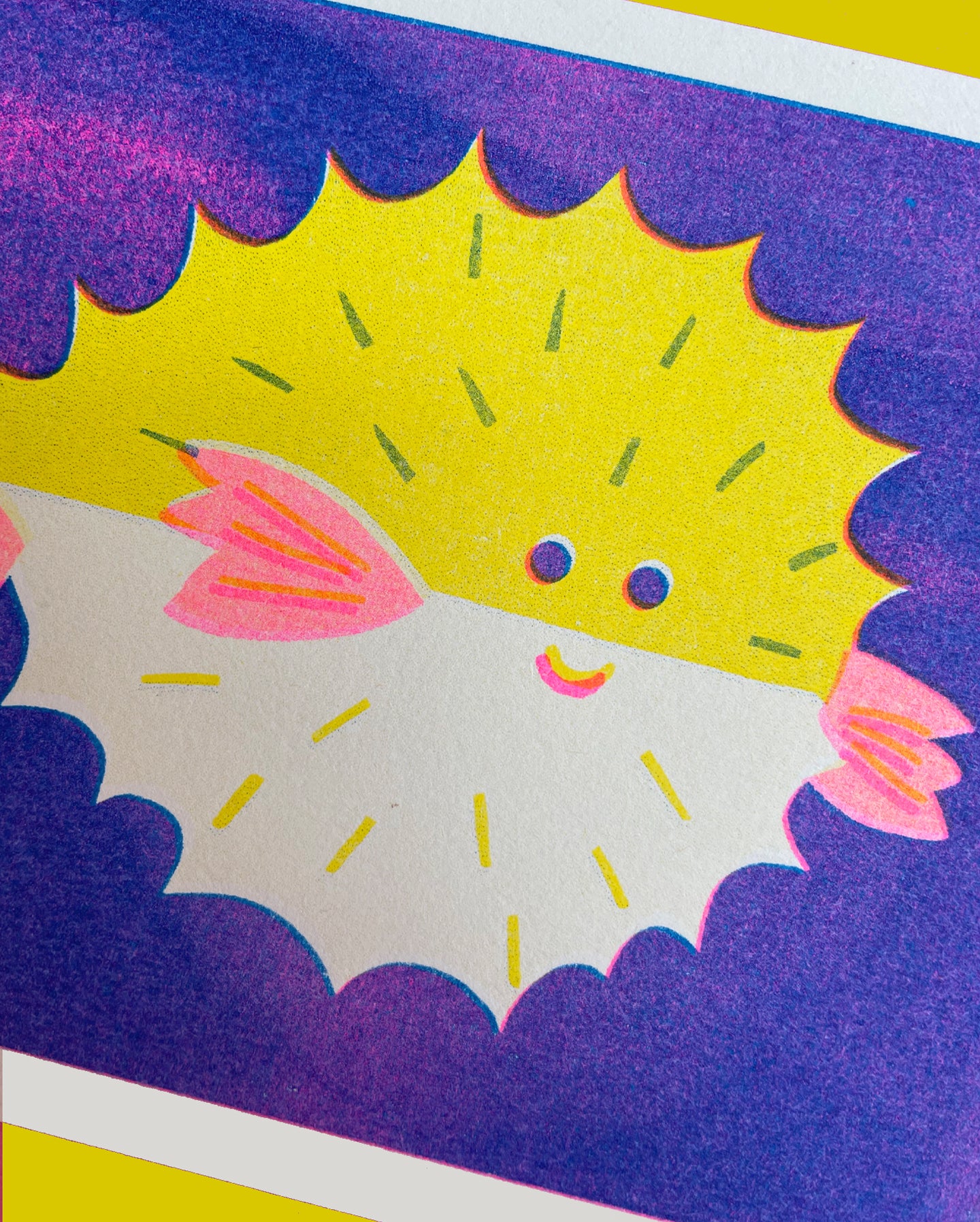 Puffer Fish Postcard