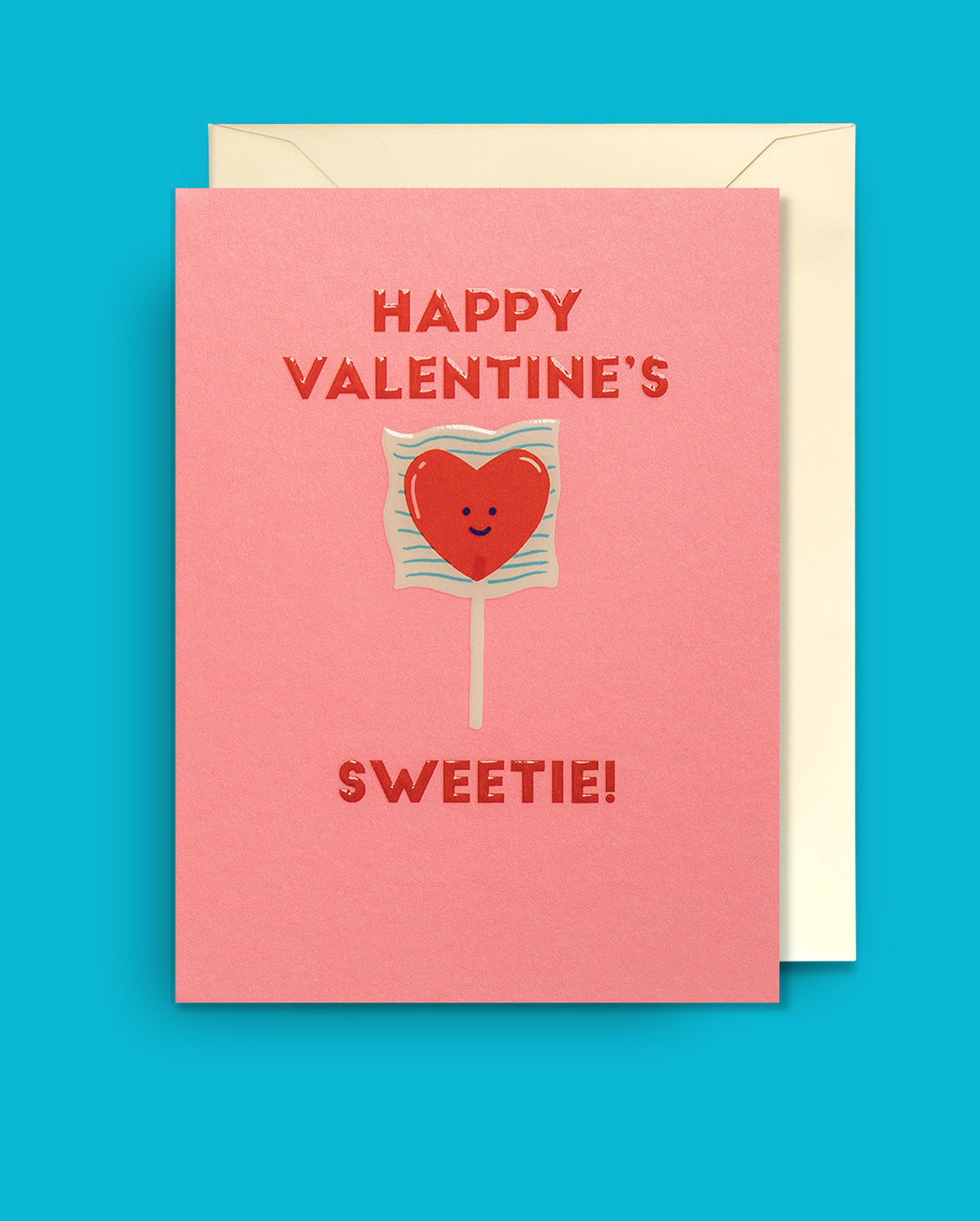 Valentines Lolly Mini Card