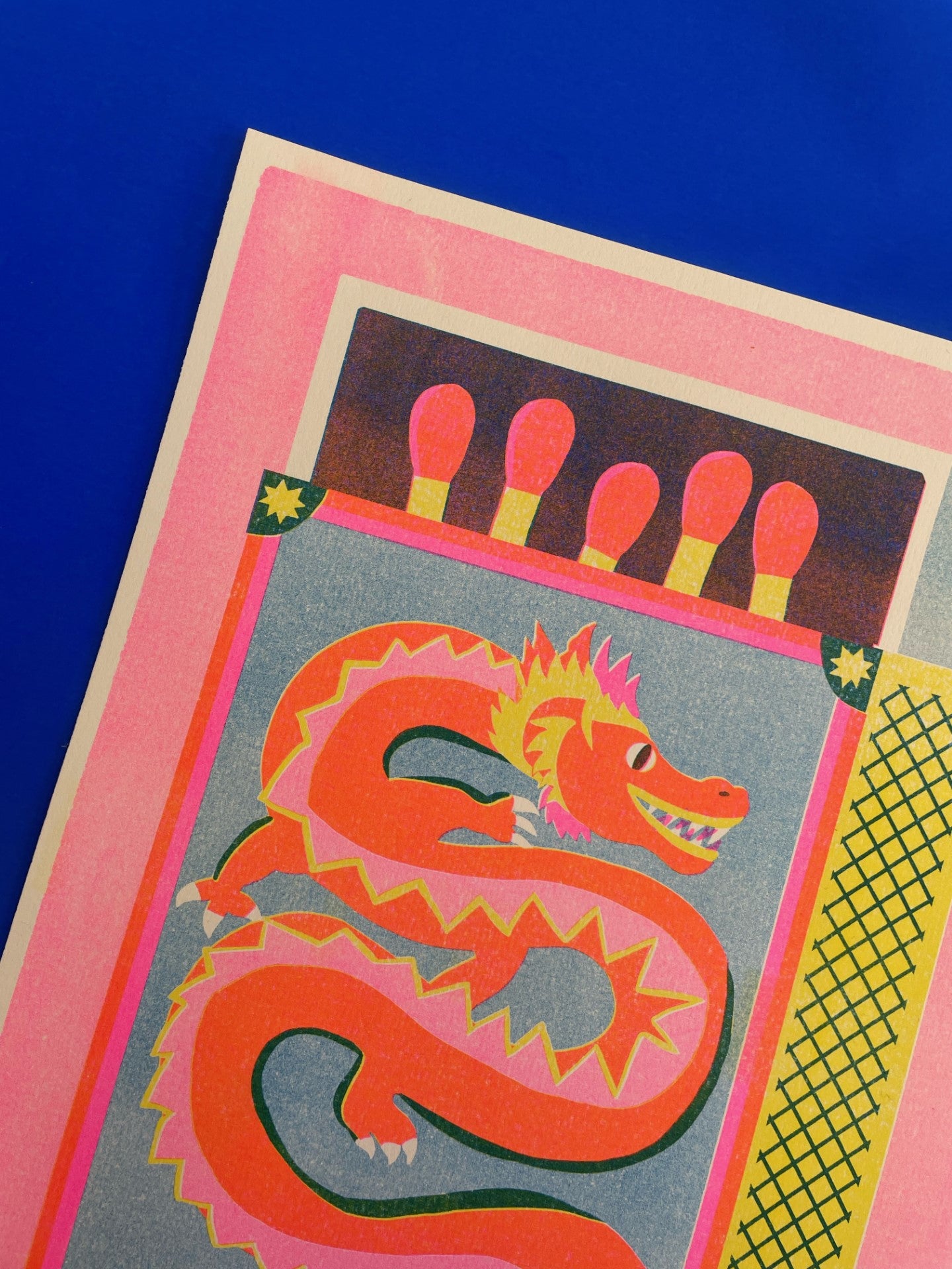 Dragon Matchbox Print