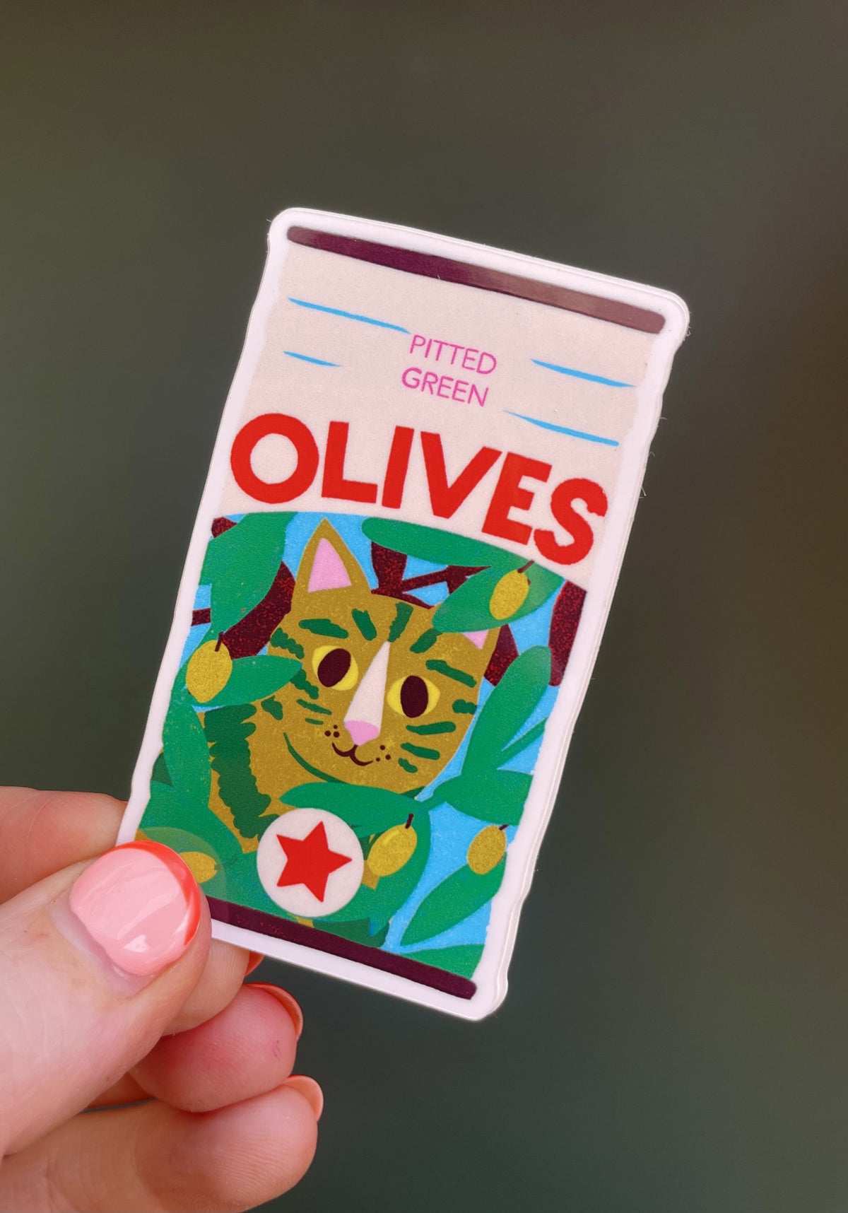 Olive Jar Sticker – Naomi Wilkinson