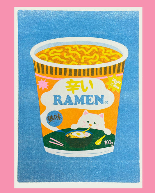 Ramen Riso Print