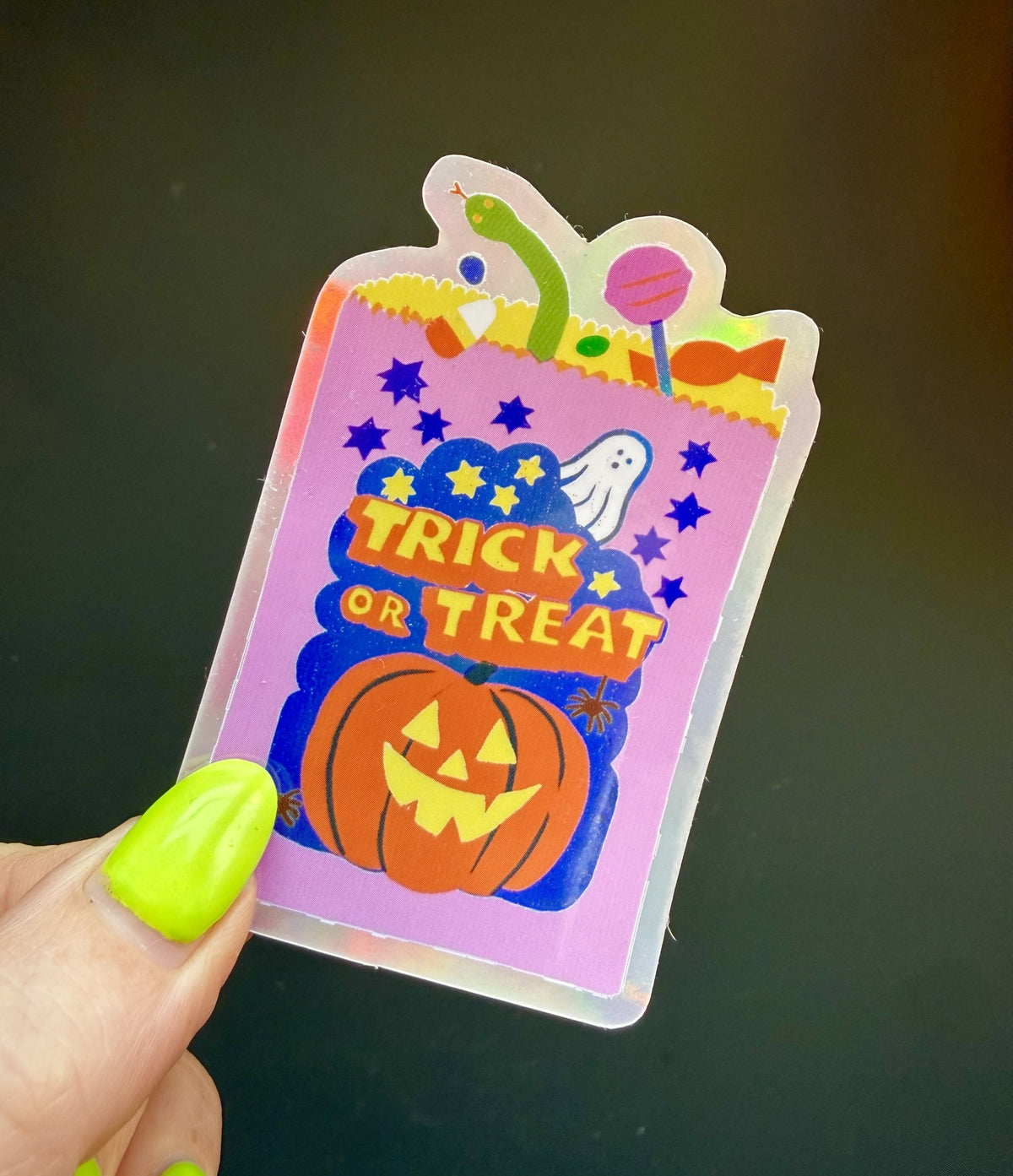 Trick or Treat Sticker
