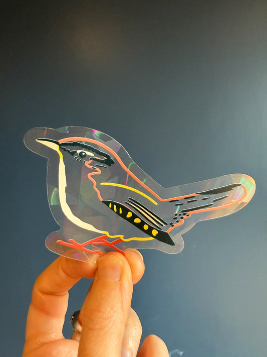 Wren Suncatcher sticker