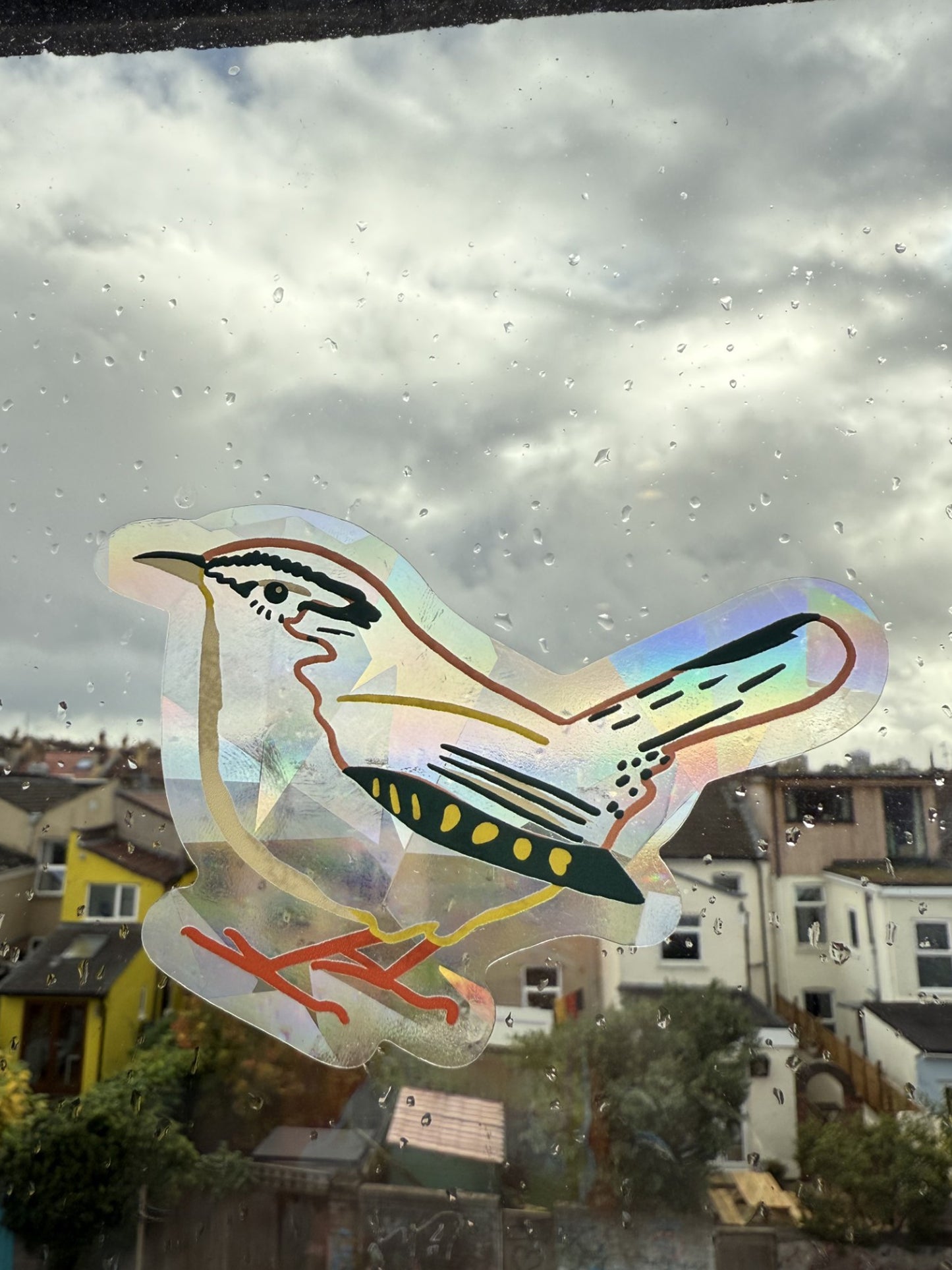 Wren Suncatcher sticker