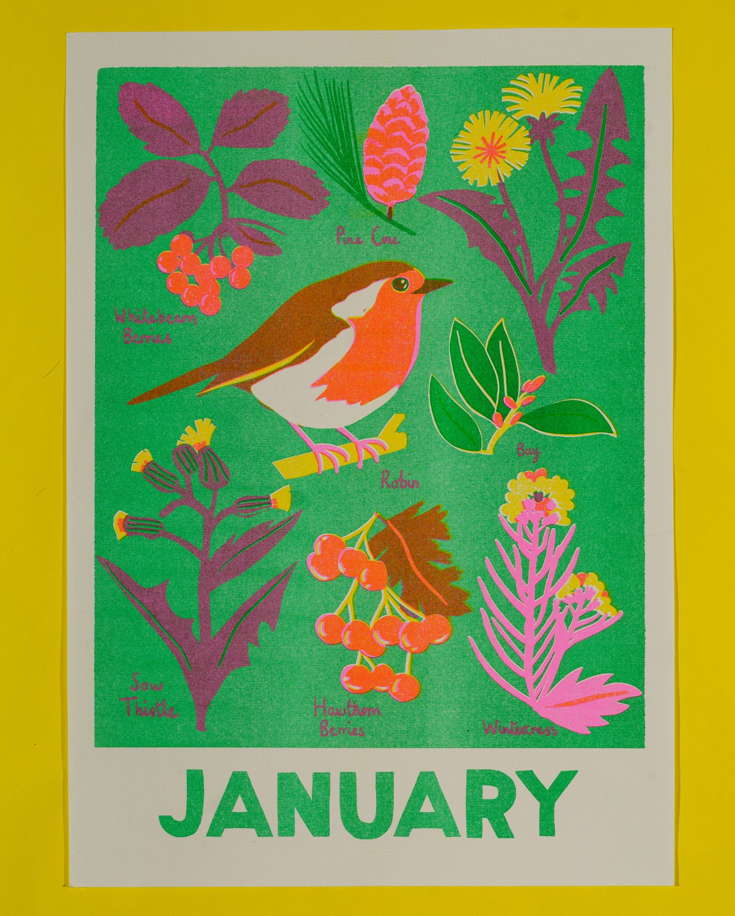 January Forage Print
