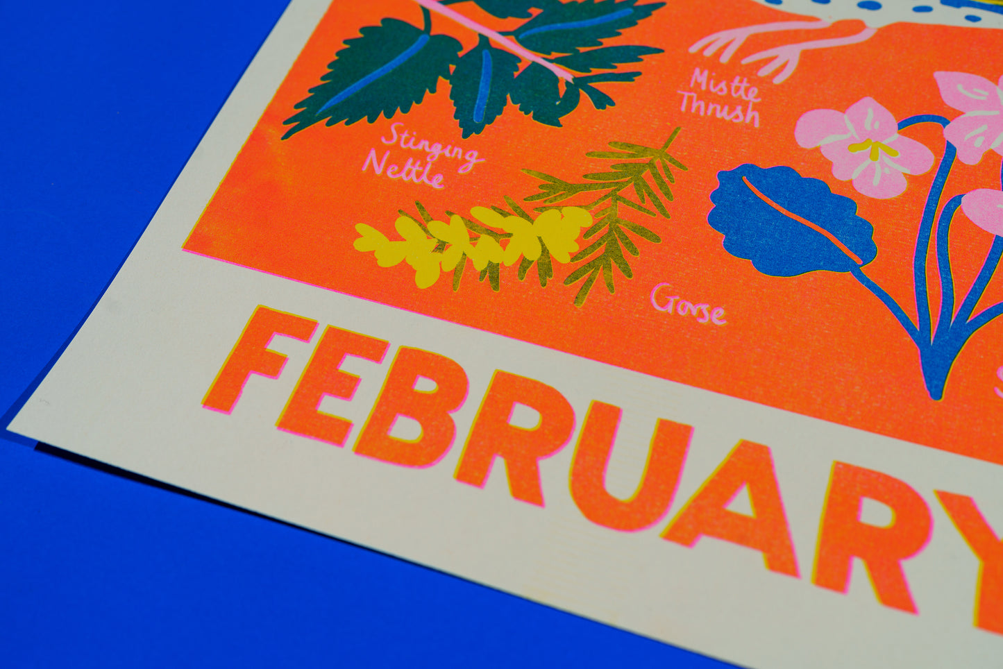 February Forage Print